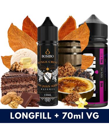 Aroma Don Juan Supra Reserve 15ml/60 (Longfill) Kings Crest & Bombo + 70ml VG