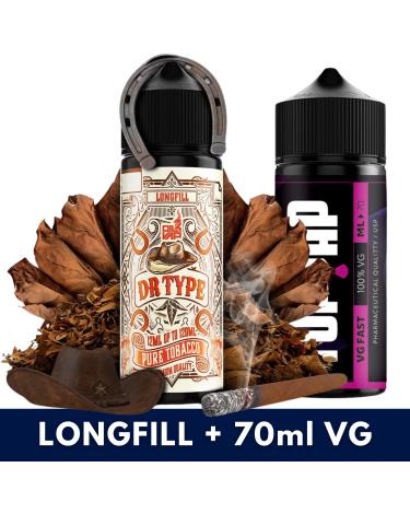 Aroma DR TYPE 12ml/120 (Longfill) Pure Tobacco + 70ml VG Fast