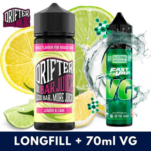 Aroma Drifter Bar Lemon Lime 24ml (Longfill) + VG FAST 70ML Aroma Drifter Bar Lemon Lime 24ml (Longfill) + VG FAST 70ML