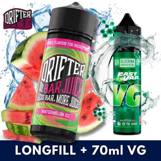 Aroma Drifter Bar Watermelon Ice 24ml (Longfill) + VG FAST 70ML