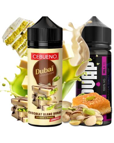 Aroma Dubaï Chocovape White 20ml/120 (Longfill) Cebueno + 70ml VG