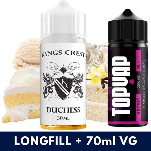 Aroma Duchess 30ml/120 (Longfill) Kings Crest + 70ml VG Fast