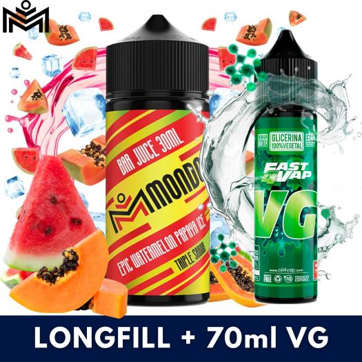 Aroma Epic Watermelon Papaya Ice 30ml (Longfill) Mondo + VG FAST 70ML Aroma Epic Watermelon Papaya Ice 30ml (Longfill) Mondo + VG FAST 70ML