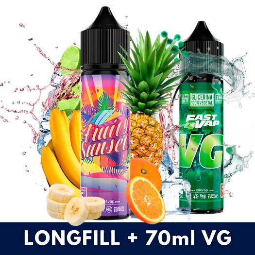 Aroma FRUITY SUNSET 16ml (Longfill) Oil4Vap + VG FAST 70ML