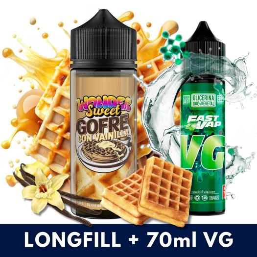 Aroma Gofre Con Vainilla 30ml/120 (Longfill) Vapemoniadas + VG FAST 70ML Aroma Gofre Con Vainilla 30ml/120 (Longfill) Vapemoniadas + VG FAST 70ML