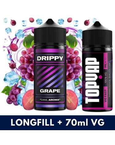 Aroma Grape 24ml/120 (Longfill) Drippy + 70ml VG Fast