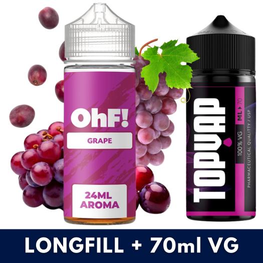 Aroma Grape 24ml/120 (Longfill) OhF! + 70ml VG Aroma Grape 24ml/120 (Longfill) OhF! + 70ml VG