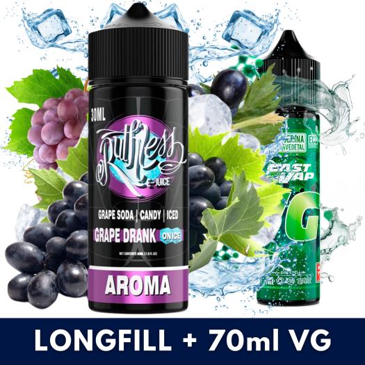 Aroma Grape Drank ON ICE 30ml/120 (Longfill) Ruthless + VG FAST 70ML
