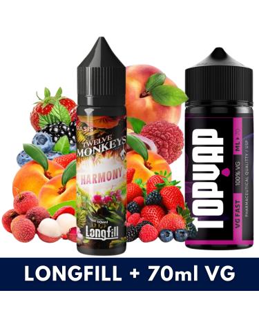 Aroma Harmony 10ml (Longfill) Twelve Monkeys +70ml VG Fast