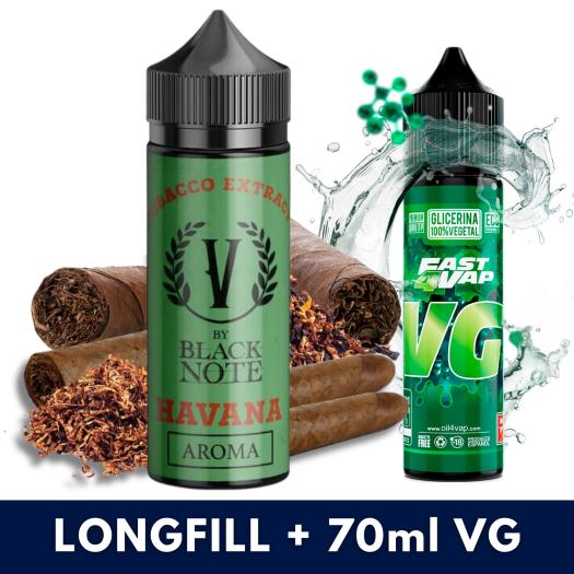 Aroma Havana 10ml/100 (Longfill) V by Black Note + VG FAST 70ML Aroma Havana 10ml/100 (Longfill) V by Black Note + VG FAST 70ML