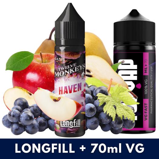 Aroma Haven 10ml (Longfill) Twelve Monkeys + VG FAST 70ML