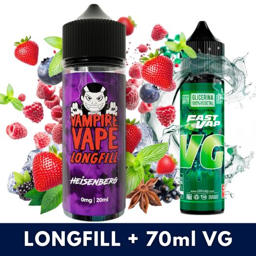 Aroma Heisenberg 20ml/120 (Longfill) Vampire Vape + VG Fast 70ml