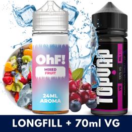 Aroma Ice Mixed Fruit 24ml/120 (Longfill) OhF! + 70ml VG