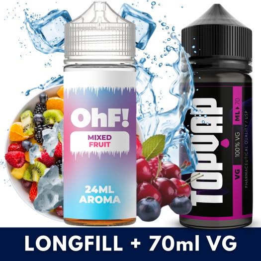 Aroma Ice Mixed Fruit 24ml/120 (Longfill) OhF! + 70ml VG Aroma Ice Mixed Fruit 24ml/120 (Longfill) OhF! + 70ml VG