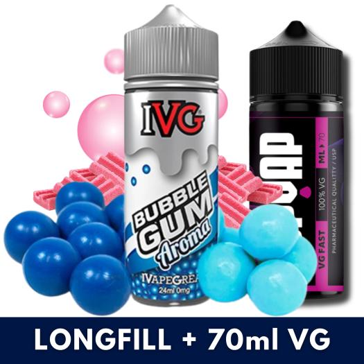 Aroma IVG Bubblegum 24ml/120 (Longfill) + 70ml VG Fast