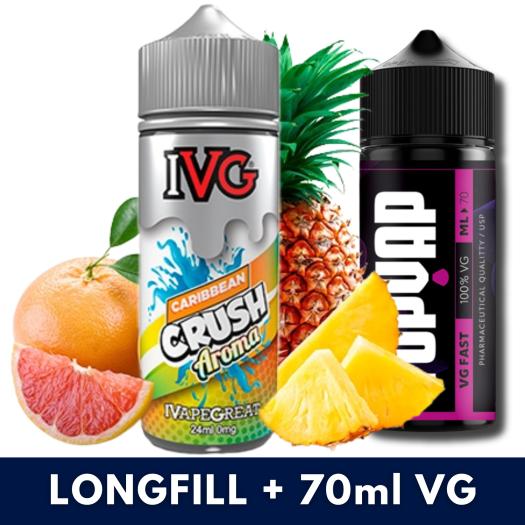 Aroma IVG Caribbean Crush 24ml/120 (Longfill) + 70ml VG Fast Aroma IVG Caribbean Crush 24ml/120 (Longfill) + 70ml VG Fast