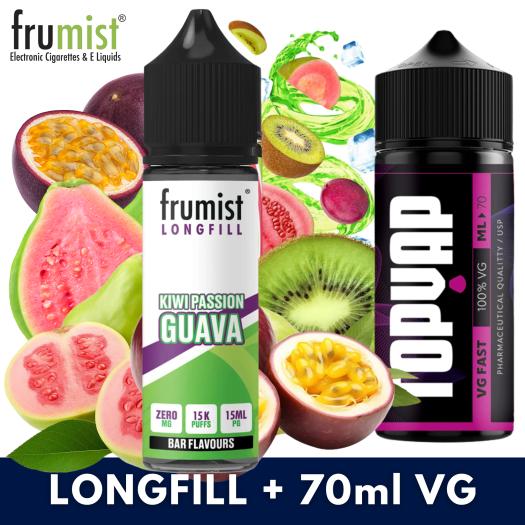 Aroma KIWI PASSION GUAVA 15ml/60 (Longfill) Frumist + 70ml VG Fast Aroma KIWI PASSION GUAVA 15ml/60 (Longfill) Frumist + 70ml VG Fast