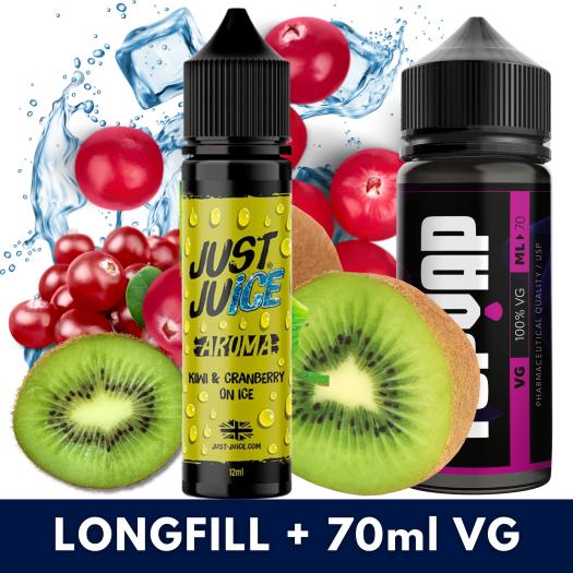 Aroma Kiwi Cranberry Ice Just Juice 12ml/60 (Longfill) + 70ML VG