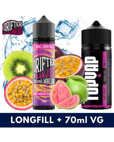 Aroma KIWI PASSION GUAVA 16ml/60 (Longfill) Drifter + 70ml VG Fast