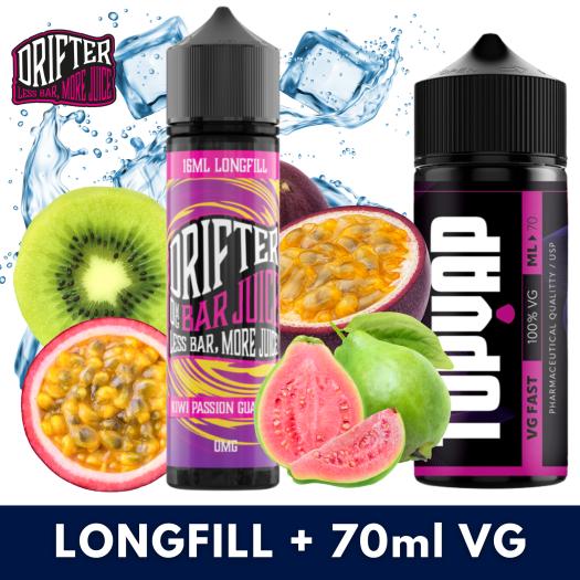 Aroma KIWI PASSION GUAVA 16ml/60 (Longfill) Drifter + 70ml VG Fast Aroma KIWI PASSION GUAVA 16ml/60 (Longfill) Drifter + 70ml VG Fast