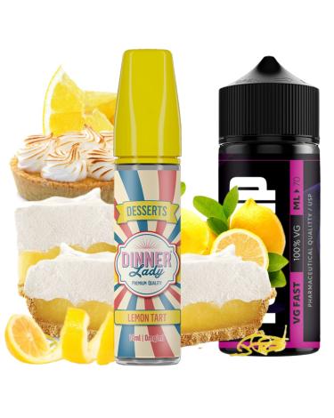 Aroma Lemon Tart 14ml/60 (Longfill) Dinner Lady + 70ml VG Fast