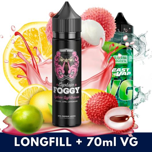 Aroma Lychee Lighthouse 10ml/60 (Longfill) Captain Foggy + VG FAST 70ML Aroma Lychee Lighthouse 10ml/60 (Longfill) Captain Foggy + VG FAST 70ML