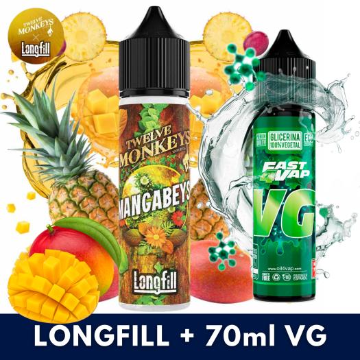 Aroma Mangabeys 10ml (Longfill) Twelve Monkeys + VG FAST 70ML
