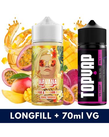 Aroma Mango Passion Fruit 20ml/120 (Longfill) Havana Dream + 70ml VG Fast