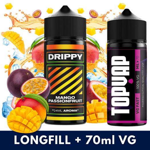 Aroma Mango Passionfruit 24ml (Longfill) Drippy + 70ml VG Fast Aroma Mango Passionfruit 24ml (Longfill) Drippy + 70ml VG Fast