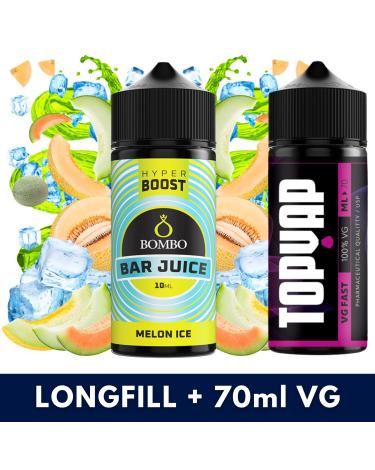 Aroma Melon Ice 10ml/120 Hyper Boost Bombo + 70ml VG Fast