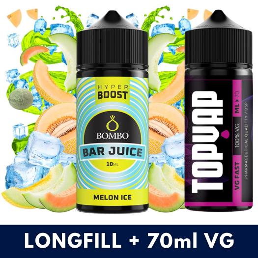Aroma Melon Ice 10ml/120 Hyper Boost Bombo + 70ml VG Fast