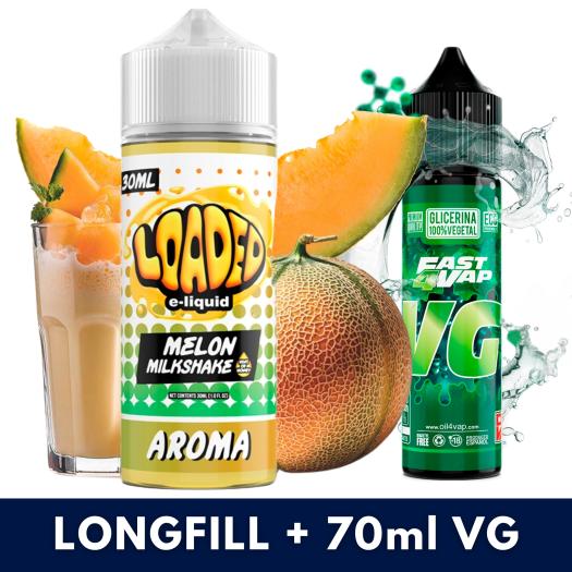 Aroma Melon Milkshake 30ml/120 (Longfill) Loaded + VG Fast 70ML