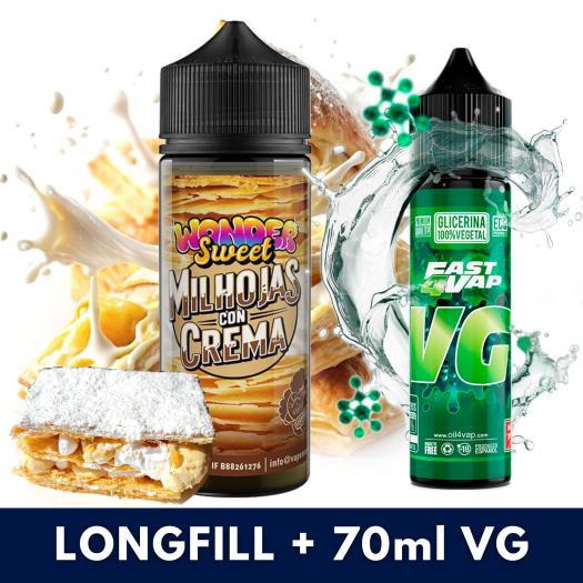 Aroma Milhojas Con Crema 30ml/120 (Longfill) Vapemoniadas + VG FAST 70ML Aroma Milhojas Con Crema 30ml/120 (Longfill) Vapemoniadas + VG FAST 70ML