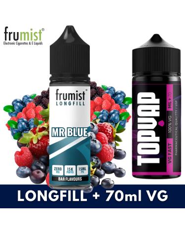 Aroma MR BLUE 15ml/60 (Longfill) Frumist + 70ml VG Fast
