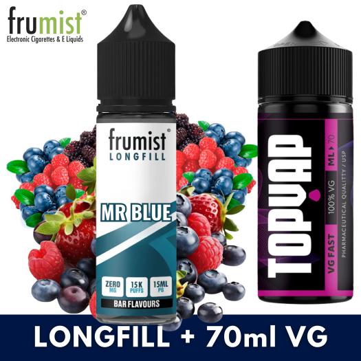 Aroma MR BLUE 15ml/60 (Longfill) Frumist + 70ml VG Fast
