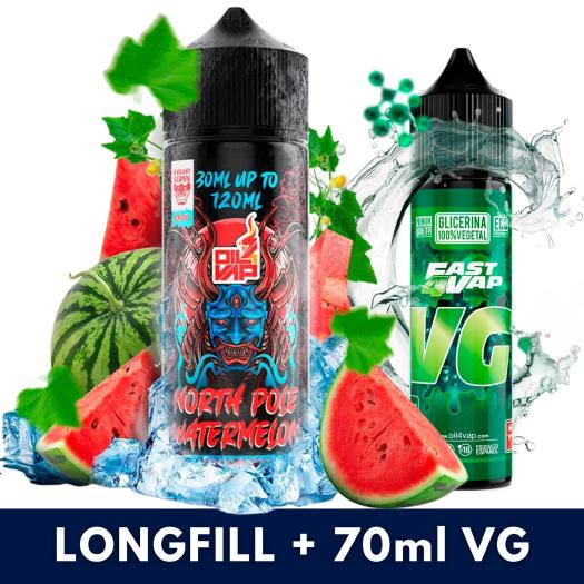 Aroma North Pole Watermelon 30ml/120 (Longfill) Kabuki + VG Fast 70ml