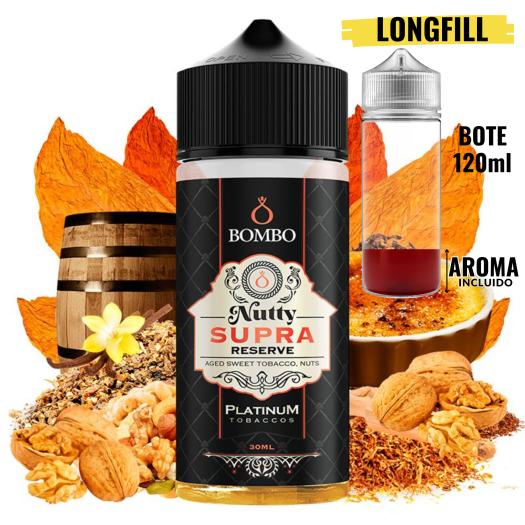 Aroma Nutty Supra Reserve 30ml/120 (Longfill) - Platinum Tobaccos by Bombo