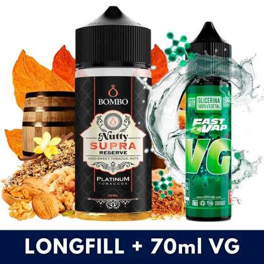 Aroma Nutty Supra Reserve 30ml/120 (Longfill) - Platinum Tobaccos by Bombo