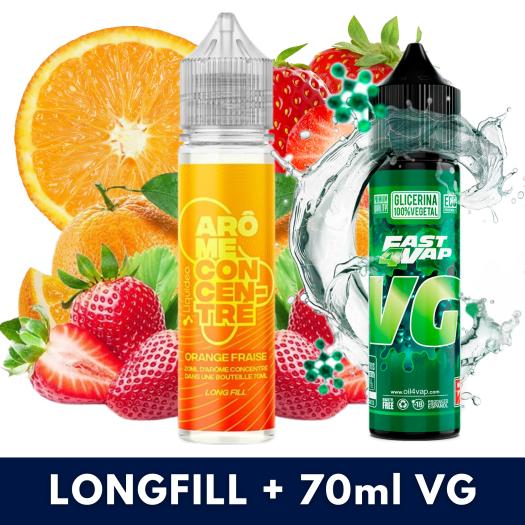 Aroma Orange Fraise 20ml/70 (Longfill) Liquideo + VG FAST 70ML Aroma Orange Fraise 20ml/70 (Longfill) Liquideo + VG FAST 70ML