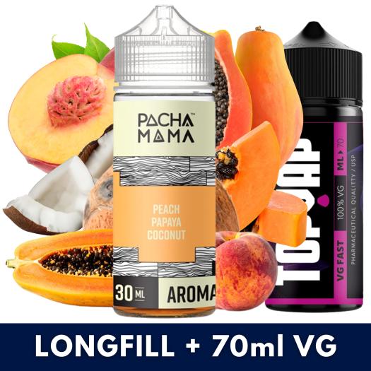Aroma Peach Papaya Coconut 30ml/120 (Longfill) Pachamama + 70ml VG Fast