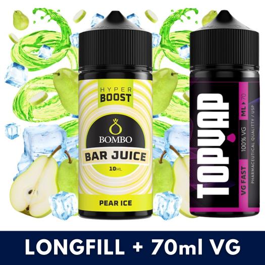 Aroma Pear Ice 10ml/120 Hyper Boost Bombo + 70ml VG Fast