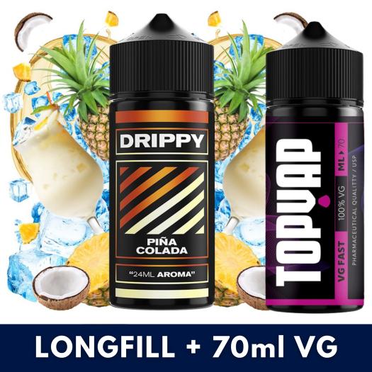 Aroma Piña Colada 24ml/120 (Longfill) Drippy + 70ml VG Fast Aroma Piña Colada 24ml/120 (Longfill) Drippy + 70ml VG Fast