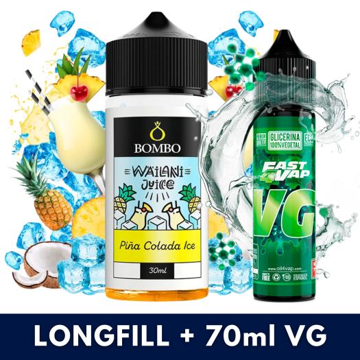 Aroma Piña Colada Ice 30ml (Longfill) + VG FAST 70ML - Wailani Juice by Bombo Aroma Piña Colada Ice 30ml (Longfill) + VG FAST 70ML - Wailani Juice by Bombo