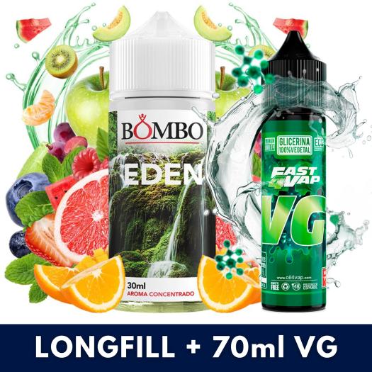 Aroma Eden 30ml/120 (Longfill) Bombo + VG FAST 70ML Aroma Eden 30ml/120 (Longfill) Bombo + VG FAST 70ML