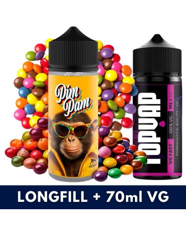 Aroma Pim Pam 30ml/120 (Longfill) Mono eJuice + 70ml VG Fast
