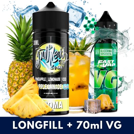 Aroma Pineapple Lmnade On Ice 30ml/120 (Longfill) Ruthless + VG FAST 70ML Aroma Pineapple Lmnade On Ice 30ml/120 (Longfill) Ruthless + VG FAST 70ML