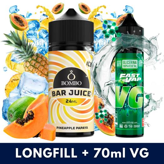 Aroma Pineapple Papaya Ice 24ml (Longfill) - Bombo Bar Juice + VG FAST 70ML Aroma Pineapple Papaya Ice 24ml (Longfill) - Bombo Bar Juice + VG FAST 70ML