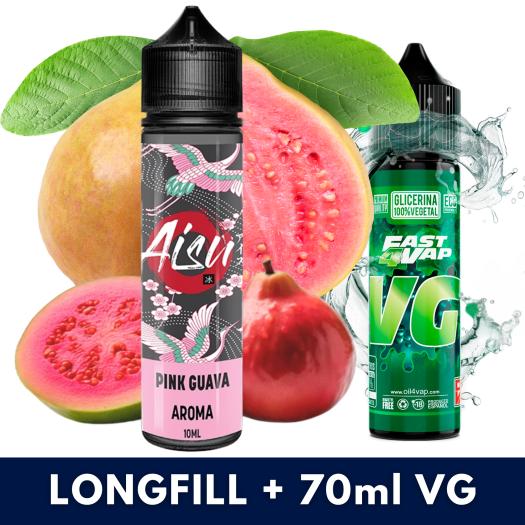 Aroma Pink Guava 10ml/60 (Longfill) Aisu Bar + VG Fast 70ml