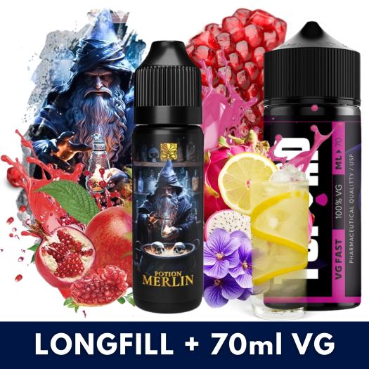 Aroma Potion Merlin 12.5ml (Longfill) Tribal Force + 70ml VG Fast Aroma Potion Merlin 12.5ml (Longfill) Tribal Force + 70ml VG Fast