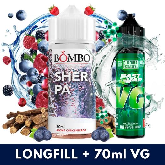 Aroma Sherpa 30ml/120 (Longfill) Bombo + VG FAST 70ML